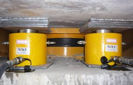 液壓千斤頂頂升橋梁